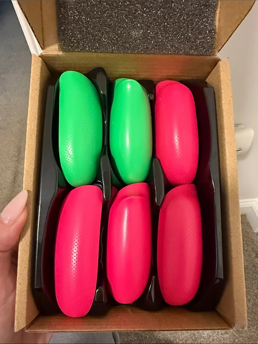 Pink and Green Grip Set